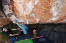 Bouldering in Hueco Tanks on 01/05/2020 with Blue Lizard Climbing and Yoga

Filename: SRM_20200105_1311240.jpg
Aperture: f/4.5
Shutter Speed: 1/250
Body: Canon EOS-1D Mark II
Lens: Canon EF 16-35mm f/2.8 L