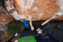 Bouldering in Hueco Tanks on 01/05/2020 with Blue Lizard Climbing and Yoga

Filename: SRM_20200105_1313270.jpg
Aperture: f/4.5
Shutter Speed: 1/250
Body: Canon EOS-1D Mark II
Lens: Canon EF 16-35mm f/2.8 L