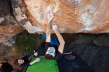 Bouldering in Hueco Tanks on 01/05/2020 with Blue Lizard Climbing and Yoga

Filename: SRM_20200105_1313400.jpg
Aperture: f/4.5
Shutter Speed: 1/250
Body: Canon EOS-1D Mark II
Lens: Canon EF 16-35mm f/2.8 L