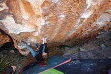 Bouldering in Hueco Tanks on 01/05/2020 with Blue Lizard Climbing and Yoga

Filename: SRM_20200105_1314540.jpg
Aperture: f/3.5
Shutter Speed: 1/250
Body: Canon EOS-1D Mark II
Lens: Canon EF 16-35mm f/2.8 L