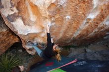 Bouldering in Hueco Tanks on 01/05/2020 with Blue Lizard Climbing and Yoga

Filename: SRM_20200105_1314570.jpg
Aperture: f/4.0
Shutter Speed: 1/250
Body: Canon EOS-1D Mark II
Lens: Canon EF 16-35mm f/2.8 L