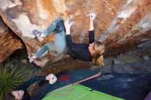 Bouldering in Hueco Tanks on 01/05/2020 with Blue Lizard Climbing and Yoga

Filename: SRM_20200105_1317300.jpg
Aperture: f/3.5
Shutter Speed: 1/250
Body: Canon EOS-1D Mark II
Lens: Canon EF 16-35mm f/2.8 L