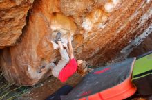 Bouldering in Hueco Tanks on 01/05/2020 with Blue Lizard Climbing and Yoga

Filename: SRM_20200105_1323461.jpg
Aperture: f/3.5
Shutter Speed: 1/250
Body: Canon EOS-1D Mark II
Lens: Canon EF 16-35mm f/2.8 L