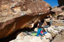 Bouldering in Hueco Tanks on 01/05/2020 with Blue Lizard Climbing and Yoga

Filename: SRM_20200105_1358110.jpg
Aperture: f/8.0
Shutter Speed: 1/250
Body: Canon EOS-1D Mark II
Lens: Canon EF 16-35mm f/2.8 L