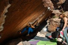 Bouldering in Hueco Tanks on 01/05/2020 with Blue Lizard Climbing and Yoga

Filename: SRM_20200105_1406470.jpg
Aperture: f/8.0
Shutter Speed: 1/250
Body: Canon EOS-1D Mark II
Lens: Canon EF 16-35mm f/2.8 L