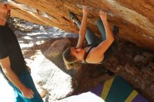 Bouldering in Hueco Tanks on 01/05/2020 with Blue Lizard Climbing and Yoga

Filename: SRM_20200105_1414260.jpg
Aperture: f/4.5
Shutter Speed: 1/400
Body: Canon EOS-1D Mark II
Lens: Canon EF 50mm f/1.8 II