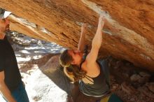 Bouldering in Hueco Tanks on 01/05/2020 with Blue Lizard Climbing and Yoga

Filename: SRM_20200105_1414262.jpg
Aperture: f/4.5
Shutter Speed: 1/400
Body: Canon EOS-1D Mark II
Lens: Canon EF 50mm f/1.8 II