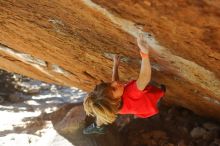 Bouldering in Hueco Tanks on 01/05/2020 with Blue Lizard Climbing and Yoga

Filename: SRM_20200105_1414540.jpg
Aperture: f/2.8
Shutter Speed: 1/640
Body: Canon EOS-1D Mark II
Lens: Canon EF 50mm f/1.8 II