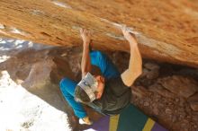 Bouldering in Hueco Tanks on 01/05/2020 with Blue Lizard Climbing and Yoga

Filename: SRM_20200105_1416280.jpg
Aperture: f/2.8
Shutter Speed: 1/400
Body: Canon EOS-1D Mark II
Lens: Canon EF 50mm f/1.8 II