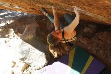 Bouldering in Hueco Tanks on 01/05/2020 with Blue Lizard Climbing and Yoga

Filename: SRM_20200105_1417011.jpg
Aperture: f/4.0
Shutter Speed: 1/800
Body: Canon EOS-1D Mark II
Lens: Canon EF 50mm f/1.8 II