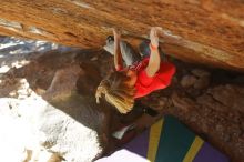 Bouldering in Hueco Tanks on 01/05/2020 with Blue Lizard Climbing and Yoga

Filename: SRM_20200105_1417282.jpg
Aperture: f/4.0
Shutter Speed: 1/800
Body: Canon EOS-1D Mark II
Lens: Canon EF 50mm f/1.8 II