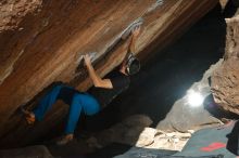 Bouldering in Hueco Tanks on 01/05/2020 with Blue Lizard Climbing and Yoga

Filename: SRM_20200105_1424430.jpg
Aperture: f/5.6
Shutter Speed: 1/250
Body: Canon EOS-1D Mark II
Lens: Canon EF 50mm f/1.8 II