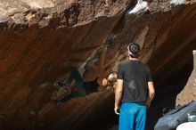 Bouldering in Hueco Tanks on 01/05/2020 with Blue Lizard Climbing and Yoga

Filename: SRM_20200105_1426080.jpg
Aperture: f/5.0
Shutter Speed: 1/250
Body: Canon EOS-1D Mark II
Lens: Canon EF 50mm f/1.8 II