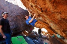 Bouldering in Hueco Tanks on 01/05/2020 with Blue Lizard Climbing and Yoga

Filename: SRM_20200105_1447180.jpg
Aperture: f/4.5
Shutter Speed: 1/250
Body: Canon EOS-1D Mark II
Lens: Canon EF 16-35mm f/2.8 L