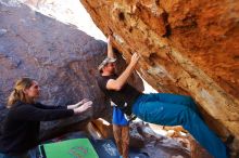 Bouldering in Hueco Tanks on 01/05/2020 with Blue Lizard Climbing and Yoga

Filename: SRM_20200105_1453140.jpg
Aperture: f/4.0
Shutter Speed: 1/250
Body: Canon EOS-1D Mark II
Lens: Canon EF 16-35mm f/2.8 L