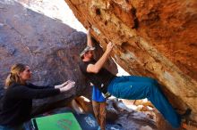 Bouldering in Hueco Tanks on 01/05/2020 with Blue Lizard Climbing and Yoga

Filename: SRM_20200105_1453141.jpg
Aperture: f/4.0
Shutter Speed: 1/250
Body: Canon EOS-1D Mark II
Lens: Canon EF 16-35mm f/2.8 L