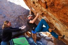 Bouldering in Hueco Tanks on 01/05/2020 with Blue Lizard Climbing and Yoga

Filename: SRM_20200105_1453143.jpg
Aperture: f/3.5
Shutter Speed: 1/250
Body: Canon EOS-1D Mark II
Lens: Canon EF 16-35mm f/2.8 L