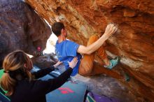 Bouldering in Hueco Tanks on 01/05/2020 with Blue Lizard Climbing and Yoga

Filename: SRM_20200105_1454180.jpg
Aperture: f/3.5
Shutter Speed: 1/250
Body: Canon EOS-1D Mark II
Lens: Canon EF 16-35mm f/2.8 L