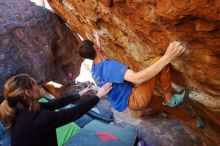 Bouldering in Hueco Tanks on 01/05/2020 with Blue Lizard Climbing and Yoga

Filename: SRM_20200105_1454200.jpg
Aperture: f/3.5
Shutter Speed: 1/250
Body: Canon EOS-1D Mark II
Lens: Canon EF 16-35mm f/2.8 L