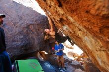 Bouldering in Hueco Tanks on 01/05/2020 with Blue Lizard Climbing and Yoga

Filename: SRM_20200105_1456500.jpg
Aperture: f/4.5
Shutter Speed: 1/250
Body: Canon EOS-1D Mark II
Lens: Canon EF 16-35mm f/2.8 L