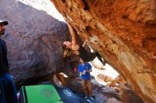 Bouldering in Hueco Tanks on 01/05/2020 with Blue Lizard Climbing and Yoga

Filename: SRM_20200105_1456500.jpg
Aperture: f/4.5
Shutter Speed: 1/250
Body: Canon EOS-1D Mark II
Lens: Canon EF 16-35mm f/2.8 L