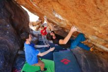 Bouldering in Hueco Tanks on 01/05/2020 with Blue Lizard Climbing and Yoga

Filename: SRM_20200105_1528510.jpg
Aperture: f/4.5
Shutter Speed: 1/250
Body: Canon EOS-1D Mark II
Lens: Canon EF 16-35mm f/2.8 L