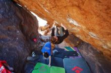 Bouldering in Hueco Tanks on 01/05/2020 with Blue Lizard Climbing and Yoga

Filename: SRM_20200105_1530251.jpg
Aperture: f/3.5
Shutter Speed: 1/250
Body: Canon EOS-1D Mark II
Lens: Canon EF 16-35mm f/2.8 L