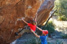 Bouldering in Hueco Tanks on 01/05/2020 with Blue Lizard Climbing and Yoga

Filename: SRM_20200105_1605390.jpg
Aperture: f/5.0
Shutter Speed: 1/250
Body: Canon EOS-1D Mark II
Lens: Canon EF 50mm f/1.8 II