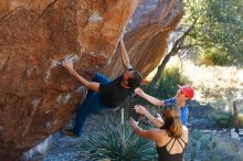 Bouldering in Hueco Tanks on 01/05/2020 with Blue Lizard Climbing and Yoga

Filename: SRM_20200105_1606090.jpg
Aperture: f/3.5
Shutter Speed: 1/250
Body: Canon EOS-1D Mark II
Lens: Canon EF 50mm f/1.8 II