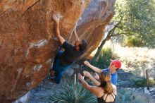 Bouldering in Hueco Tanks on 01/05/2020 with Blue Lizard Climbing and Yoga

Filename: SRM_20200105_1606100.jpg
Aperture: f/3.5
Shutter Speed: 1/250
Body: Canon EOS-1D Mark II
Lens: Canon EF 50mm f/1.8 II