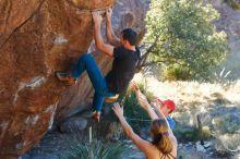 Bouldering in Hueco Tanks on 01/05/2020 with Blue Lizard Climbing and Yoga

Filename: SRM_20200105_1606321.jpg
Aperture: f/4.0
Shutter Speed: 1/250
Body: Canon EOS-1D Mark II
Lens: Canon EF 50mm f/1.8 II