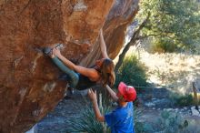 Bouldering in Hueco Tanks on 01/05/2020 with Blue Lizard Climbing and Yoga

Filename: SRM_20200105_1611270.jpg
Aperture: f/4.0
Shutter Speed: 1/250
Body: Canon EOS-1D Mark II
Lens: Canon EF 50mm f/1.8 II