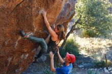 Bouldering in Hueco Tanks on 01/05/2020 with Blue Lizard Climbing and Yoga

Filename: SRM_20200105_1611281.jpg
Aperture: f/4.0
Shutter Speed: 1/250
Body: Canon EOS-1D Mark II
Lens: Canon EF 50mm f/1.8 II