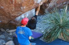 Bouldering in Hueco Tanks on 01/05/2020 with Blue Lizard Climbing and Yoga

Filename: SRM_20200105_1619560.jpg
Aperture: f/2.8
Shutter Speed: 1/250
Body: Canon EOS-1D Mark II
Lens: Canon EF 50mm f/1.8 II