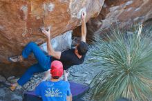 Bouldering in Hueco Tanks on 01/05/2020 with Blue Lizard Climbing and Yoga

Filename: SRM_20200105_1620050.jpg
Aperture: f/2.8
Shutter Speed: 1/250
Body: Canon EOS-1D Mark II
Lens: Canon EF 50mm f/1.8 II