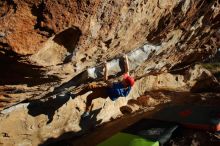 Bouldering in Hueco Tanks on 01/05/2020 with Blue Lizard Climbing and Yoga

Filename: SRM_20200105_1654500.jpg
Aperture: f/9.0
Shutter Speed: 1/250
Body: Canon EOS-1D Mark II
Lens: Canon EF 16-35mm f/2.8 L