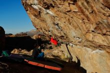 Bouldering in Hueco Tanks on 01/05/2020 with Blue Lizard Climbing and Yoga

Filename: SRM_20200105_1656160.jpg
Aperture: f/11.0
Shutter Speed: 1/250
Body: Canon EOS-1D Mark II
Lens: Canon EF 16-35mm f/2.8 L