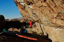 Bouldering in Hueco Tanks on 01/05/2020 with Blue Lizard Climbing and Yoga

Filename: SRM_20200105_1656180.jpg
Aperture: f/11.0
Shutter Speed: 1/250
Body: Canon EOS-1D Mark II
Lens: Canon EF 16-35mm f/2.8 L