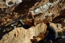 Bouldering in Hueco Tanks on 01/05/2020 with Blue Lizard Climbing and Yoga

Filename: SRM_20200105_1659070.jpg
Aperture: f/4.5
Shutter Speed: 1/500
Body: Canon EOS-1D Mark II
Lens: Canon EF 50mm f/1.8 II