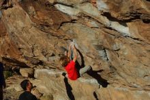 Bouldering in Hueco Tanks on 01/05/2020 with Blue Lizard Climbing and Yoga

Filename: SRM_20200105_1659530.jpg
Aperture: f/6.3
Shutter Speed: 1/500
Body: Canon EOS-1D Mark II
Lens: Canon EF 50mm f/1.8 II