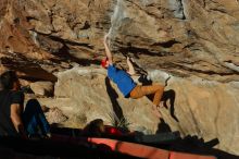 Bouldering in Hueco Tanks on 01/05/2020 with Blue Lizard Climbing and Yoga

Filename: SRM_20200105_1700340.jpg
Aperture: f/5.6
Shutter Speed: 1/500
Body: Canon EOS-1D Mark II
Lens: Canon EF 50mm f/1.8 II