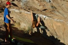 Bouldering in Hueco Tanks on 01/05/2020 with Blue Lizard Climbing and Yoga

Filename: SRM_20200105_1701220.jpg
Aperture: f/5.0
Shutter Speed: 1/500
Body: Canon EOS-1D Mark II
Lens: Canon EF 50mm f/1.8 II