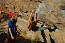 Bouldering in Hueco Tanks on 01/05/2020 with Blue Lizard Climbing and Yoga

Filename: SRM_20200105_1701480.jpg
Aperture: f/5.0
Shutter Speed: 1/640
Body: Canon EOS-1D Mark II
Lens: Canon EF 50mm f/1.8 II