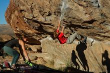 Bouldering in Hueco Tanks on 01/05/2020 with Blue Lizard Climbing and Yoga

Filename: SRM_20200105_1703040.jpg
Aperture: f/5.0
Shutter Speed: 1/640
Body: Canon EOS-1D Mark II
Lens: Canon EF 50mm f/1.8 II