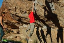 Bouldering in Hueco Tanks on 01/05/2020 with Blue Lizard Climbing and Yoga

Filename: SRM_20200105_1703100.jpg
Aperture: f/5.0
Shutter Speed: 1/640
Body: Canon EOS-1D Mark II
Lens: Canon EF 50mm f/1.8 II