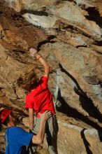 Bouldering in Hueco Tanks on 01/05/2020 with Blue Lizard Climbing and Yoga

Filename: SRM_20200105_1703260.jpg
Aperture: f/5.6
Shutter Speed: 1/640
Body: Canon EOS-1D Mark II
Lens: Canon EF 50mm f/1.8 II