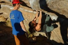 Bouldering in Hueco Tanks on 01/05/2020 with Blue Lizard Climbing and Yoga

Filename: SRM_20200105_1707080.jpg
Aperture: f/4.5
Shutter Speed: 1/640
Body: Canon EOS-1D Mark II
Lens: Canon EF 50mm f/1.8 II