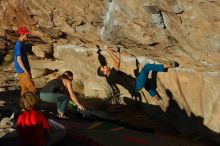 Bouldering in Hueco Tanks on 01/05/2020 with Blue Lizard Climbing and Yoga

Filename: SRM_20200105_1710000.jpg
Aperture: f/5.0
Shutter Speed: 1/640
Body: Canon EOS-1D Mark II
Lens: Canon EF 50mm f/1.8 II