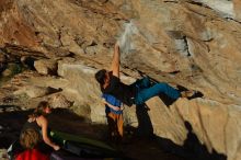 Bouldering in Hueco Tanks on 01/05/2020 with Blue Lizard Climbing and Yoga

Filename: SRM_20200105_1710120.jpg
Aperture: f/5.6
Shutter Speed: 1/640
Body: Canon EOS-1D Mark II
Lens: Canon EF 50mm f/1.8 II