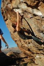 Bouldering in Hueco Tanks on 01/05/2020 with Blue Lizard Climbing and Yoga

Filename: SRM_20200105_1713530.jpg
Aperture: f/3.2
Shutter Speed: 1/1250
Body: Canon EOS-1D Mark II
Lens: Canon EF 50mm f/1.8 II